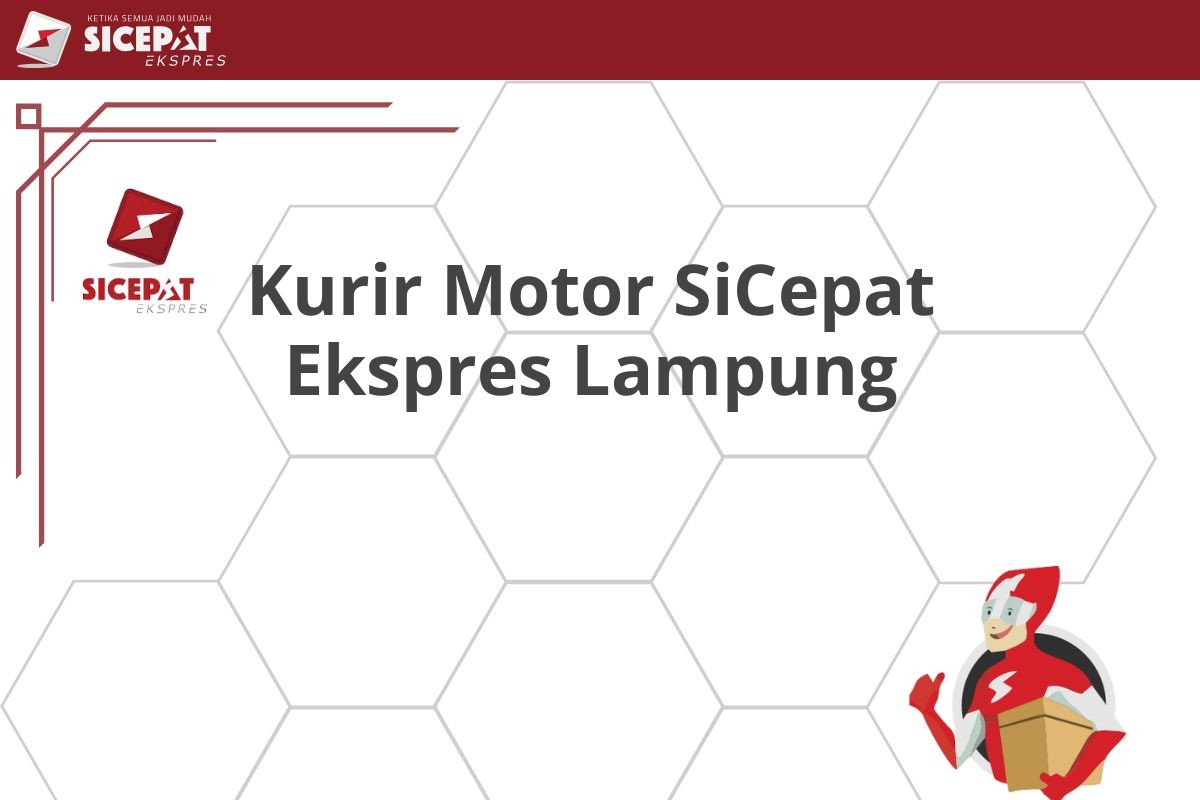 Kurir Motor SiCepat Ekspres Lampung
