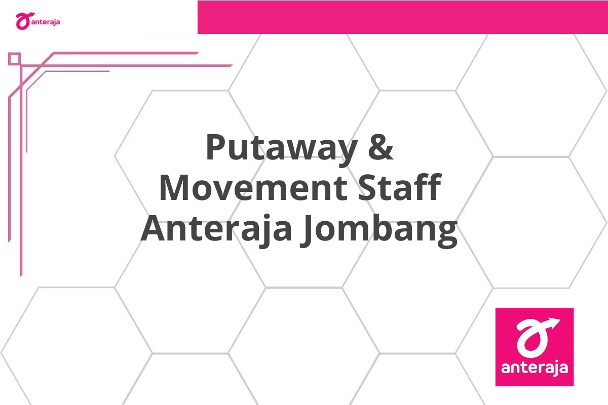 Putaway & Movement Staff Anteraja Jombang