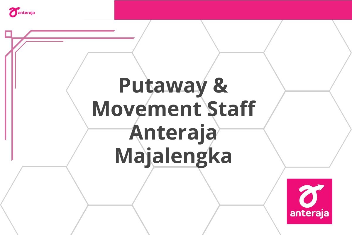 Putaway & Movement Staff Anteraja Majalengka