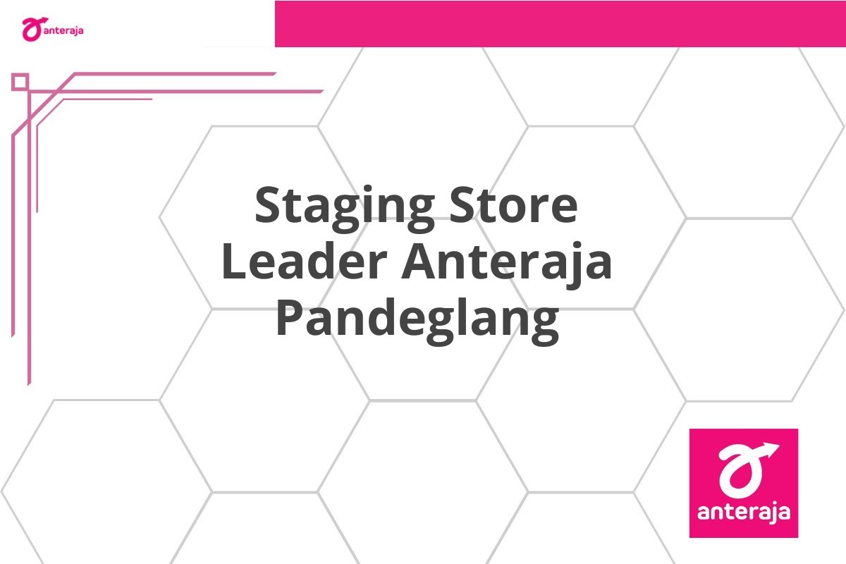Staging Store Leader Anteraja Pandeglang